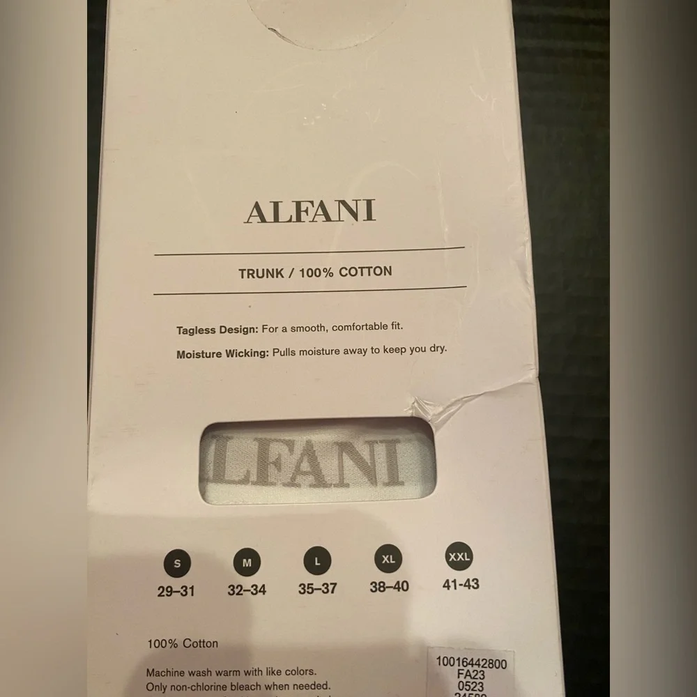 Alfani Men’s 4 Pack‎ Boxer Briefs in White Size XXL 41-43 NWT
